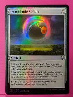 German Foil Damping Sphere Dominaria DOM MTG - Image 1