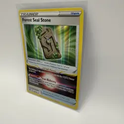 Pokemon Forest Seal Stone 156/195 Rare Silver Tempest Holo NM - Image 3