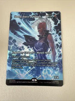 MTG Marvel Storm, Force of Nature #0094 Mythic Borderless Foil - Image 1