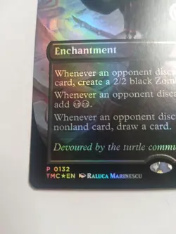 Mtg Teenage Mutant Ninja Turtles Waste Not TMC 0132 Promo Borderless - Image 2