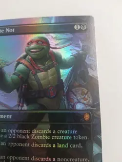 Mtg Teenage Mutant Ninja Turtles Waste Not TMC 0132 Promo Borderless - Image 5
