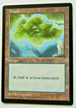 Magic The Gathering - Island Card (APAC Clear) - Promotional - Image 1