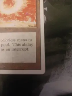 MTG Magic the Gathering Sol Ring (274/306) Revised Edition HP Damaged - Image 4