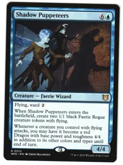 Shadow Puppeteers 12 R Commander: Wilds of Eldraine Near Mint MTG - Image 1