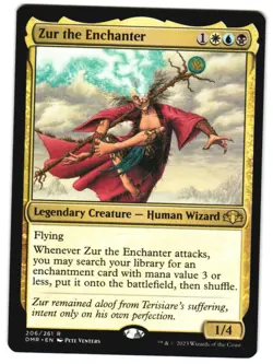 Zur the Enchanter 206 R Dominaria Remastered Near Mint MTG - Image 1