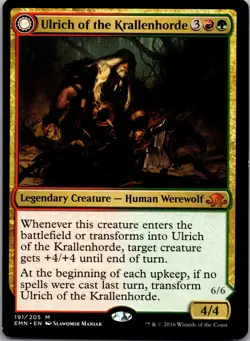 Ulrich of the Krallenhorde 191 Mythic Eldritch Moon Magic: The Gathering LP - Image 1