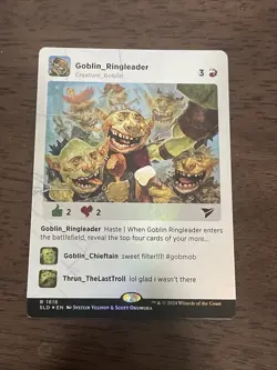 Goblin Ringleader NM Rainbow Foil MTG Secret Lair Drop Magic Gathering - Image 1