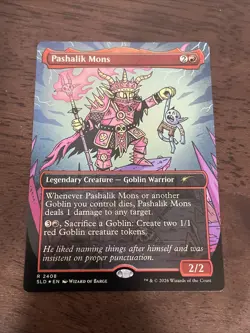Pashalik Mons 2408 Secret Lair Drop Goblin Storm Commander Deck Foil MTG SLD - Image 1