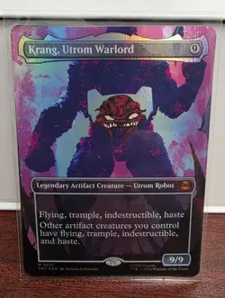 Krang, Utrom Warlord Foil (Borderless) "M" Teenage Mutant Ninja Turtles 221 NM - Image 1