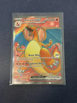 Charizard EX 183/165 Pokemon TCG Scarlet & Violet 151 Ultra Rare Full Art NM - Image 1