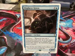 MTG - Displacer Kitten (White Border) - Rare #27 - Mystery Booster 2 NM - Image 1