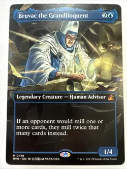Bruvac the Grandiloquent (Borderless) - MTG - Ravnica Remastered - Card # 418 NM - Image 1