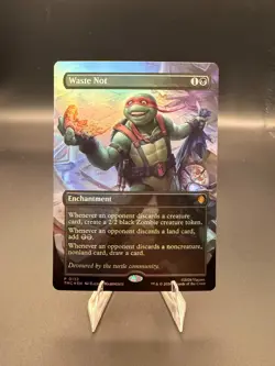 Waste Not (Borderless) Promo Commander: Teenage Mutant Ninja Turtles Foil - Image 1