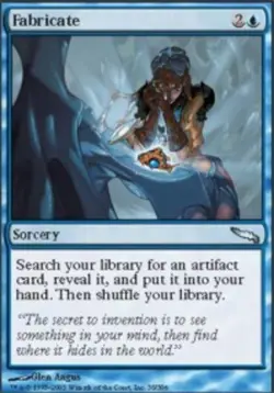 MTG Fabricate, Mirrodin, Heavily Played, English - Image 1