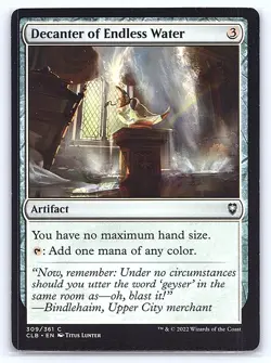 Decanter of Endless Water 309 Commander Legends: Battle for Baldur's Gate MTG LP - Image 1