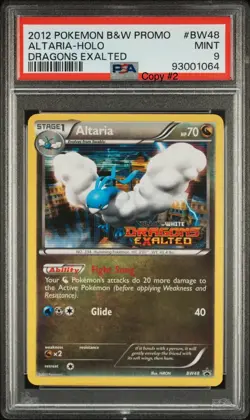 Altaria BW48 PSA 9 Holo Dragons Exalted Black Star Promo Prerelease Pokemon Mint - Image 1