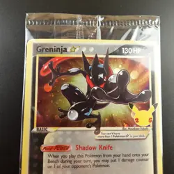 Greninja Gold Star SWSH 144 Pokemon Celebrations Sealed Promo Holo Card - Image 2