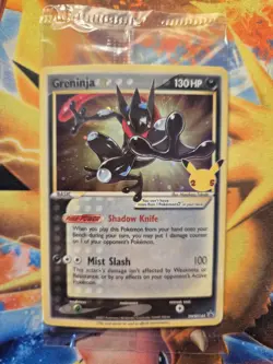 Sealed Greninja Gold StarPokemon Card, Black Star Promo, SWSH144 - Image 1