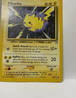 Pokemon Card - Neo Genesis 70/111 - PIKACHU - Image 2