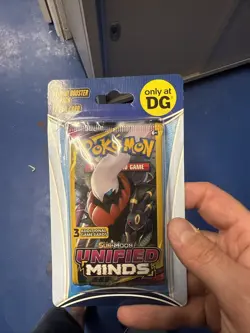 Pokemon Sun & Moon Unified Minds Booster Pack + 1 Promo Card Sealed - Image 1