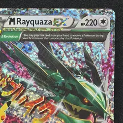 Pokemon Mega M Rayquaza EX Roaring Skies Ultra Rare Card 76/108 NM Celebrations - Image 3