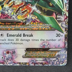 Pokemon Mega M Rayquaza EX Roaring Skies Ultra Rare Card 76/108 NM Celebrations - Image 4