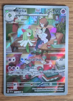 Pokemon TCG Kirlia Scarlet and Violet Base Set Illustration Rare Card 212/198 - Image 1