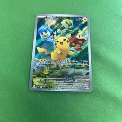 CRIMP ERROR Pikachu Paldea Evolved 2023 Black Star Promo 027 Pokemon Card - Image 3