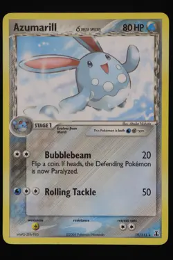 Azumarill - 19 - Delta Species - Pokemon Card - Lightly Played - Image 1