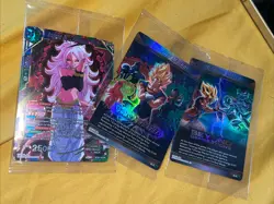 Dragon Ball Super Card Game Energy Marker M-33 M-48 Psa Bgs Sr Android 21 Set - Image 1