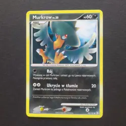 Pokemon Card TCG: Murkrow 90/123 - D&P Mysterious Treasures [Poland] - Image 1