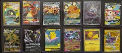 Pokemon TCG Holo Full Art 12 Card Lot Charizard Pikachu Umbreon Bellibolt - Image 1