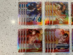 One Piece Card Game 52 SR Card Lot - English Red Sabo Shanks Ace Zoro & More - Image 2
