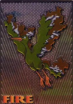 NINTENDO POKEMON JAPANESE MEIJI FIRE EMBOSSED CARD - Image 1