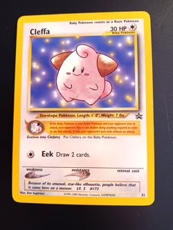 POKEMON CLEFFA BLACK STAR PROMO CARD 31 - Image 1