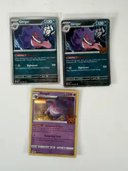 Pokemon Gengar Holo/Reverse Holo Lot 3 Cards Bundle Rare NM No Duplicates - Image 1