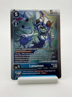 Digimon Card Game, Lanamon BT24-027 Foil Rare English - Image 1