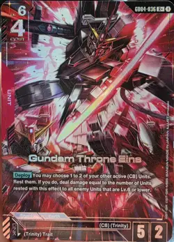 Gundam Throne Eins (R+) - Phantom Aria (GD04) GUNDAM CARD GAME ALT ART ENGLISH - Image 1