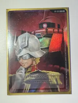 Gundam TCG Char Aznable RP-004 Resource Promo Card Foil English - Image 1