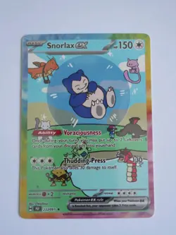 Bubble Snorlax EX Custom Glossy Card - Image 1