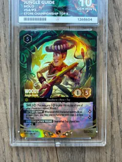 Lorcana Woody Jungle Guide Foil Championship promo Ace 10 Perf Subgrades 54/P3 - Image 2