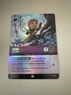 DISNEY LORCANA TCG Winterspell - Anna - Little Sister - 52/204 EPIC HOLO - Image 1