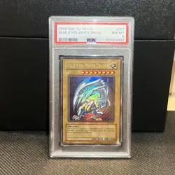 2002 Yu-Gi-Oh! SDK-001 Blue-Eyes White Dragon PSA 8 NM-MT Starter Deck Kaiba 🌟 - Image 2