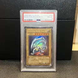 2002 Yu-Gi-Oh! SDK-001 Blue-Eyes White Dragon PSA 8 NM-MT Starter Deck Kaiba 🌟 - Image 4