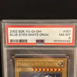 2002 Yu-Gi-Oh! SDK-001 Blue-Eyes White Dragon PSA 8 NM-MT Starter Deck Kaiba 🌟 - Image 5