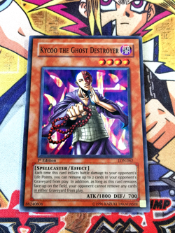 Kycoo the Ghost Destroyer lon-062 1st Edition (LP) Super Rare Yu-Gi-Oh! - Image 1
