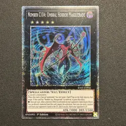 RA05-EN046 Number C104: Umbral Horror Masquerade Starlight Rare 1st Ed YuGiOh - Image 1