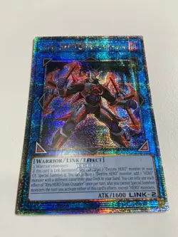 Yu-Gi-Oh! Xtra HERO Cross Crusader RA04-EN076 Quarter Century Secret Rare NM - Image 1