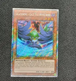 Yugioh! Blackwing - Gale the Whirlwind - RA03-EN215 - Platinum Secret Rare - 1st - Image 1