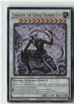 2x Juraishin, the Cursed Thunder God ALIN-EN043 Ultra Rare 1st Ed VLP - Image 4